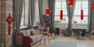 室内装饰为中国新年