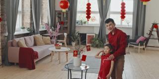 亚洲家庭装饰中国新年