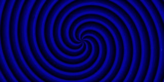 数字生成抽象催眠同心圆移动对蓝屏背景