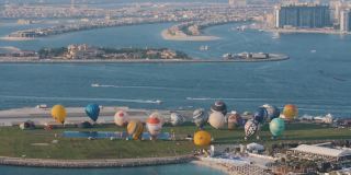 迪拜的热气球