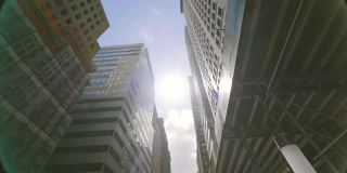 纽约摩天大楼的POV慢镜头180fps