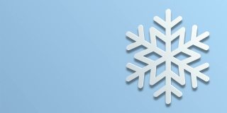 雪花在软蓝色复制空间背景动画素材视频-圣诞节，新年，冬天，购物，市场营销，企业和商业的概念-贺卡动画-包括绿色屏幕的色彩键控