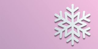 雪花在粉红色复制空间背景动画素材视频-圣诞节的概念，新年，冬天，购物，市场营销，企业和商业-贺卡动画-包括绿色屏幕的色彩键控
