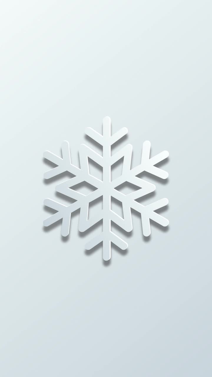 雪花在白色的复制空间背景动画素材视频-圣诞节，新年，冬天，购物，市场营销，企业和商业的概念-贺卡动画-包括绿色屏幕的色彩键控