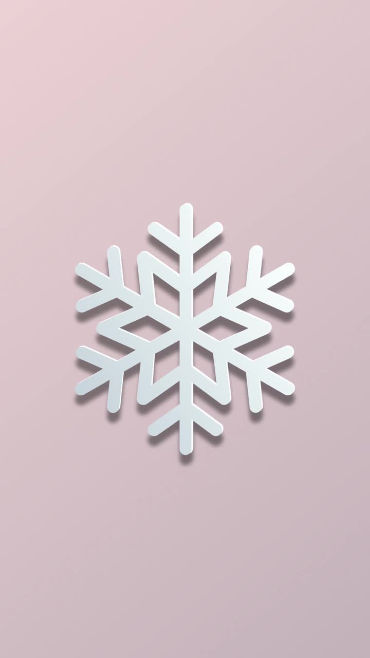 雪花在粉红色复制空间背景动画素材视频-圣诞节的概念，新年，冬天，购物，市场营销，企业和商业-贺卡动画-包括绿色屏幕的色彩键控