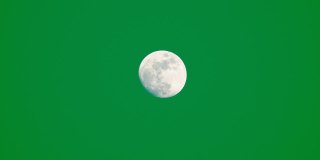 绿屏上的月亮。