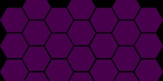 动画紫色烟花在圆形剪在肮脏的黄色纸，紫色六角形