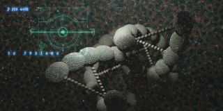外星人DNK的分子结构动画