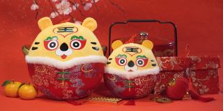 中国传统布娃娃老虎，2022年是虎年，