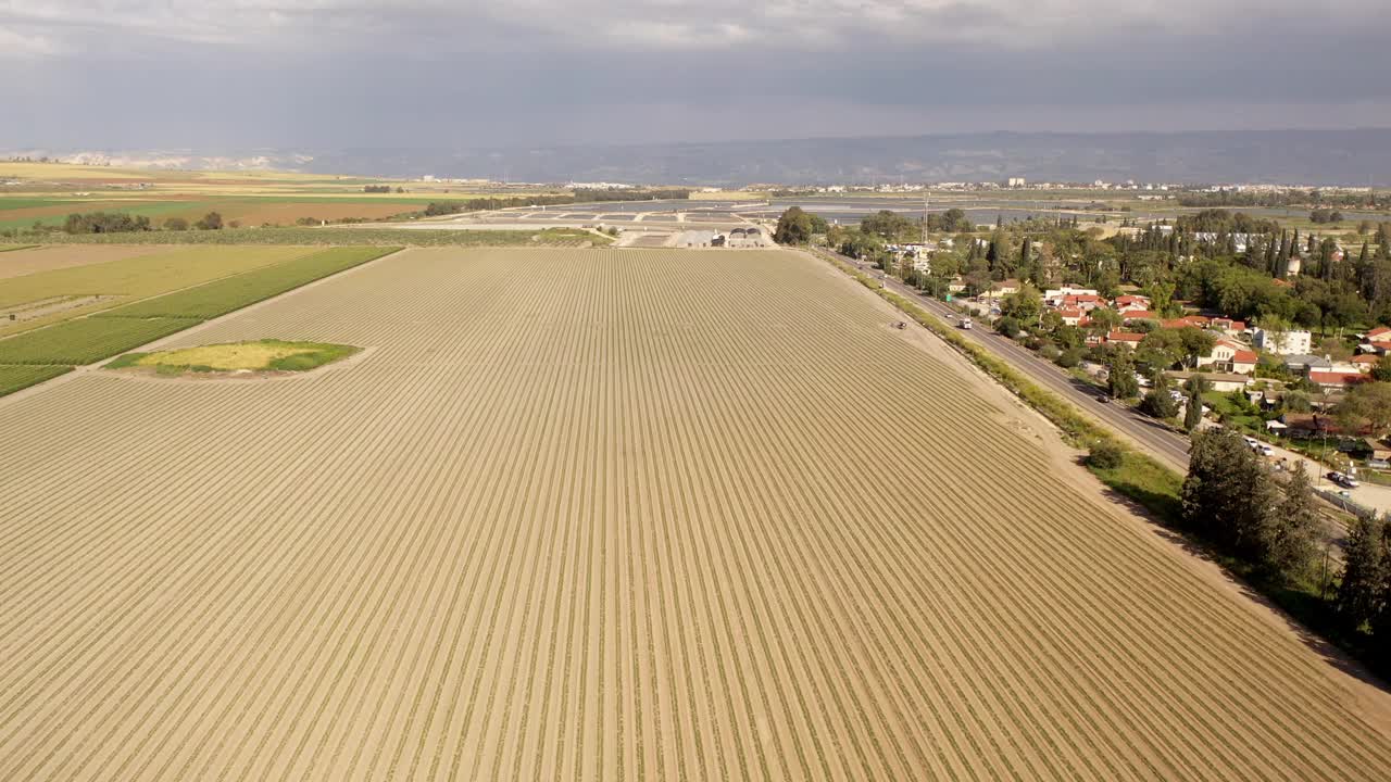 Nir david农业鸟瞰图，以色列
