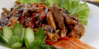 泰国沙拉蔬菜和肉