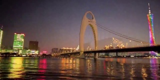 广州烈德大桥夜景
