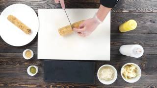 厨师切寿司的手。视频素材模板下载