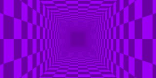 隧道棋盘图案紫色