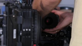 摄像机在拍摄一场电影，特写视频素材模板下载
