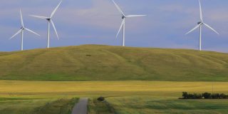 阿尔伯塔的风力涡轮机可再生能源