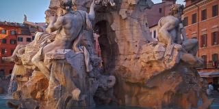 四河喷泉，纳沃纳广场，意大利罗马