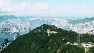 香港太平山顶电台视频素材模板下载