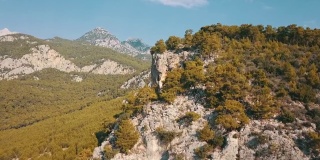 空中拍摄的金牛座山脉。地中海地区，金牛座山脉，土耳其
