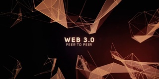 Web 3.0文字网络路径行货币推广介绍。抽象的几何背景与连接的点和线。数字技术与通信概念。股票插图背景，连接，技术，白色，计算机网络