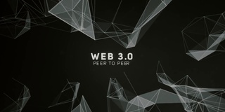 Web 3.0文字网络路径行货币推广介绍。抽象的几何背景与连接的点和线。数字技术与通信概念。股票插图背景，连接，技术，白色，计算机网络