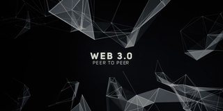 Web 3.0文字网络路径行货币推广介绍。抽象的几何背景与连接的点和线。数字技术与通信概念。股票插图背景，连接，技术，白色，计算机网络