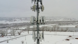 科罗拉多州西部的5G基站通信视频素材模板下载