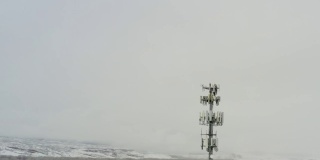 5G基站在冬天的天气
