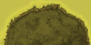 发光x射线风格的液体墨水或油漆蒸动画素材视频背景-过曝光的抽象陶器背景
