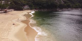 Urca海滩，里约热内卢里约热内卢，无人机视图2022