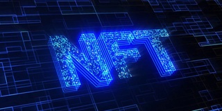 NFT，不可替代的令牌，数字艺术，比特币区块链加密货币概念，未来创新背景动画，采矿，Eterium, Altcoin，数字技术，网络显示，背景，加密艺术，艺术家