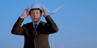 投资者探索安装风力涡轮机以产生无污染的清洁能源。