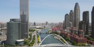 天津金融中心建筑景观航拍