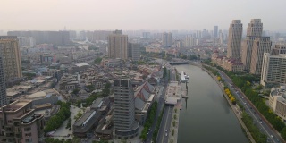 天津城市面貌全景达华航拍