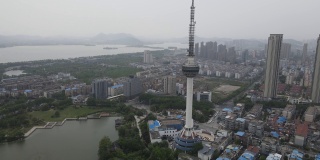 徐州市现代建筑景观航拍