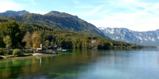 斯洛文尼亚Bohinj湖岸风景如画