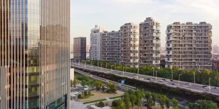 中城高架公路鸟瞰图