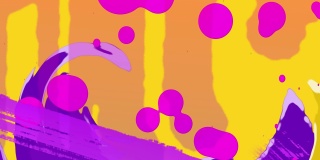 动画的粉红色和紫色斑点在粉红色的背景