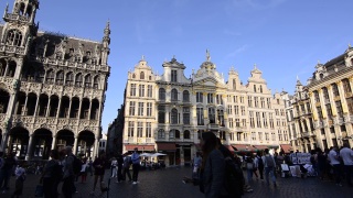 布鲁塞尔，比利时佛兰德斯地区。2019年8月。视频素材模板下载