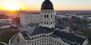 堪萨斯州托皮卡州议会大厦(Stock Drone Footage)