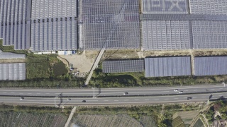 太阳能光伏电站航拍图视频素材模板下载