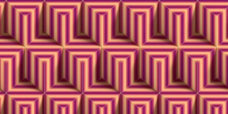 无限运动的一组矩形与动画的彩色条纹纹理。抽象三维渲染数字无缝循环动画背景。最小的概念艺术。高清分辨率