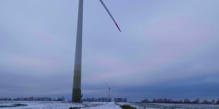 风车产生清洁的电能