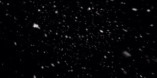 4K逼真的降雪侧向，侧向，快速强，近镜头，Alpha Prores背景循环，透明，只是拖放在你的时间轴上，冬天，圣诞节，新年，暴雪，暴风雪