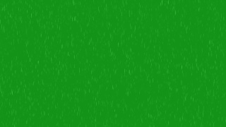 雨落在绿幕的背景上。视频素材模板下载