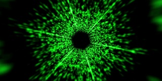 企业绿色粒子隧道抽象背景