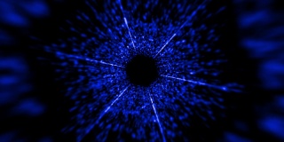企业蓝色粒子隧道抽象背景