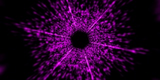 企业紫色粒子隧道抽象背景