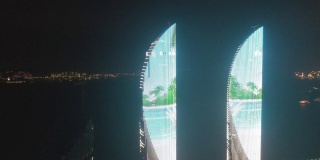 2022.1.25福建厦门:海峡世界贸易大厦双塔