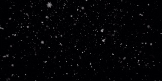 4K真实感降雪，横向，横向，慢动作，广角镜头，强烈，雪花，六边形棱镜，Alpha Prores背景循环，透明，只是拖放在你的时间轴，冬天，圣诞节，新年，暴风雪，暴风雪